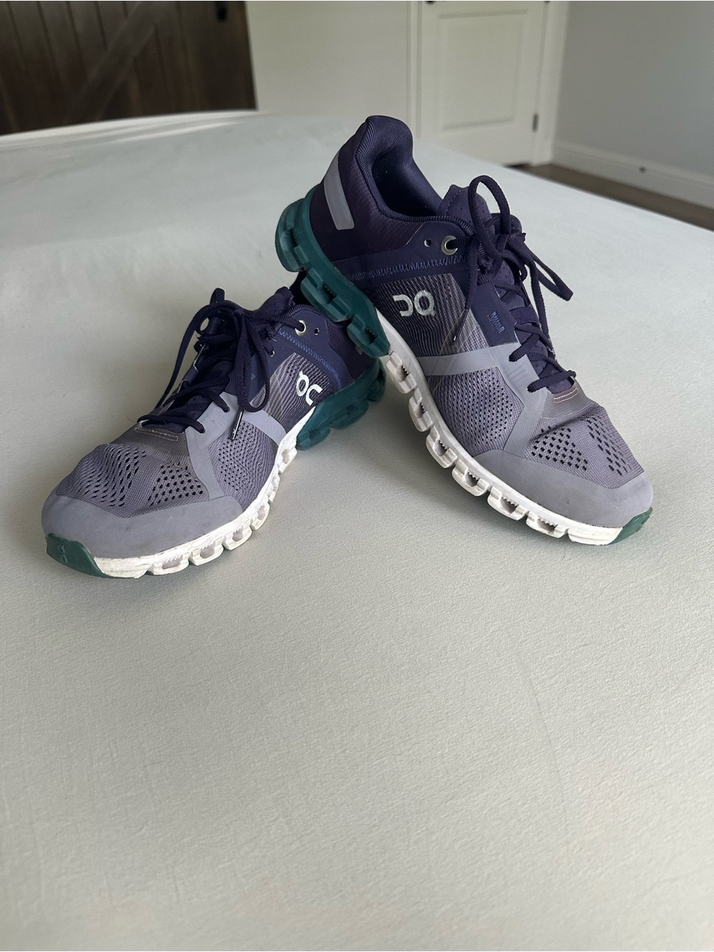 On Cloudflow Violet/Tide Running Shoes Women’s 9.5